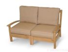 Teak Modular Outdoor Sectional Loveseat