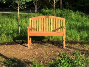 Teak Aquinah Bench Customer Photo - Illinois