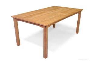 Teak Dining Harvest Rectangular Table 40 inch X 70 inch - Solid Teak