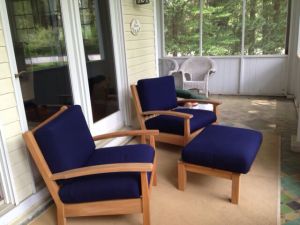 Teak Deep Seating Club Chairs and Ottoman - WI - customer photo