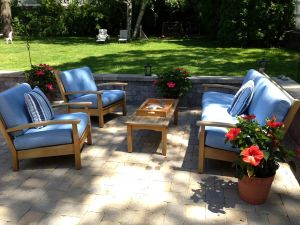 Teak Deep Seating Conversation Set - Marblehead MA-customer photo