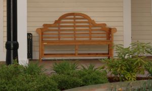 Teak Lutyens Bench Photo at Bank