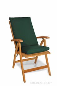 Teak Recliner Seat and Back Cushion Set