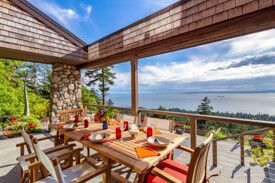 Teak Patio Dining with Directors Chairs - Customer Photo