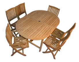 Teak Dining Set Captiva Providence