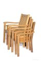 Tisbury Teak Stacking Chair set of 4